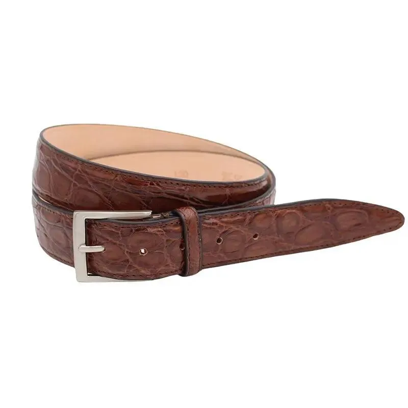 Sandro Barbera Cinture cintura coccodrillo gold 3,5 cm