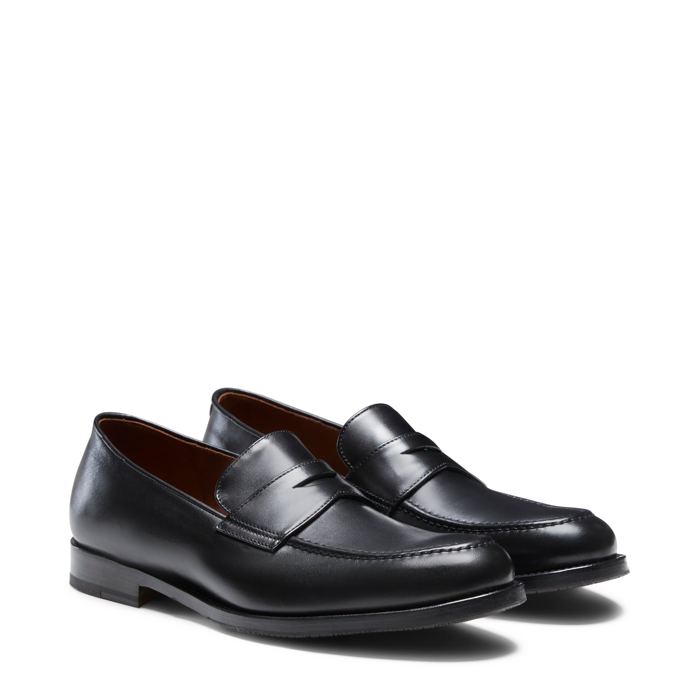 F.lli Rossetti 11242 mocassino uomo nero pelle sfumata