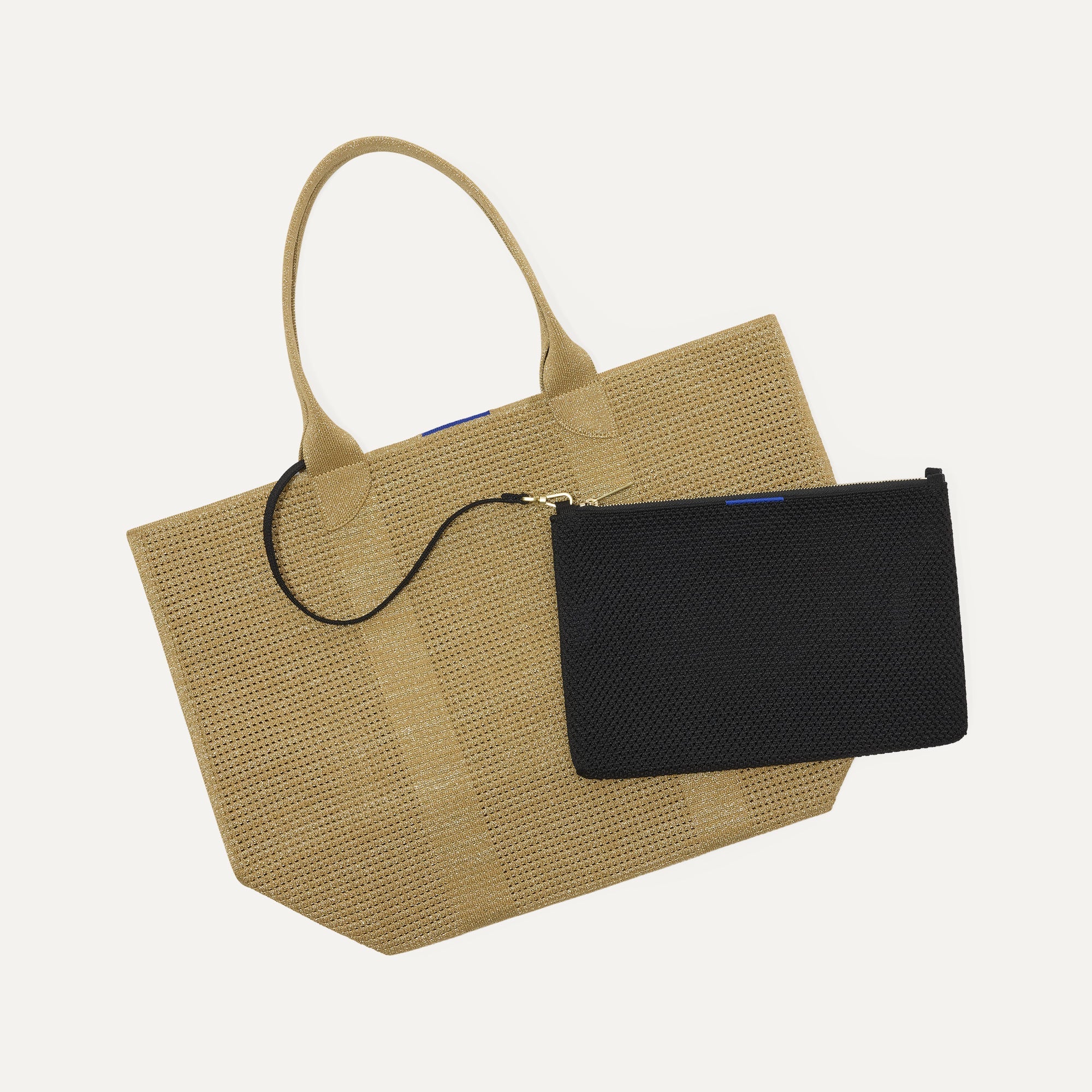 Rothy's Convertible Clutch pochette Black Espresso maglia