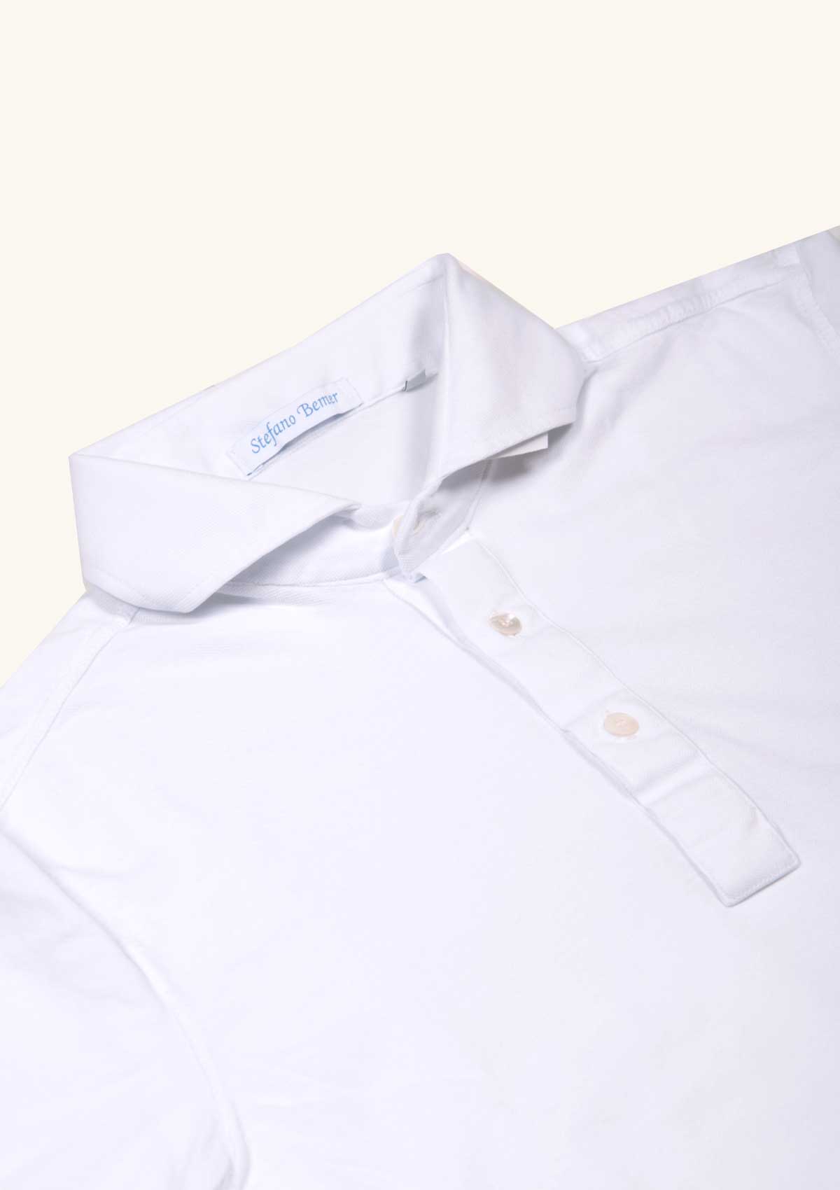 Stefano Bemer Polo SV6009 Bianca Cotone Elasticizzato XL