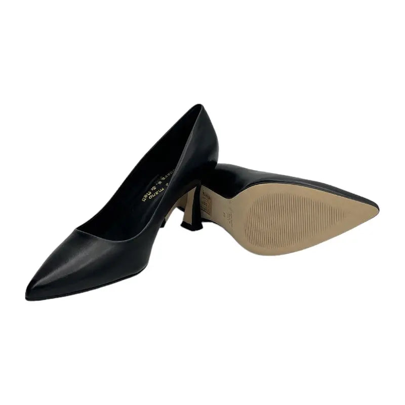 Sandro Barbera & Figli 2628 Decoltè vitello pelle nero tacco 7 cm