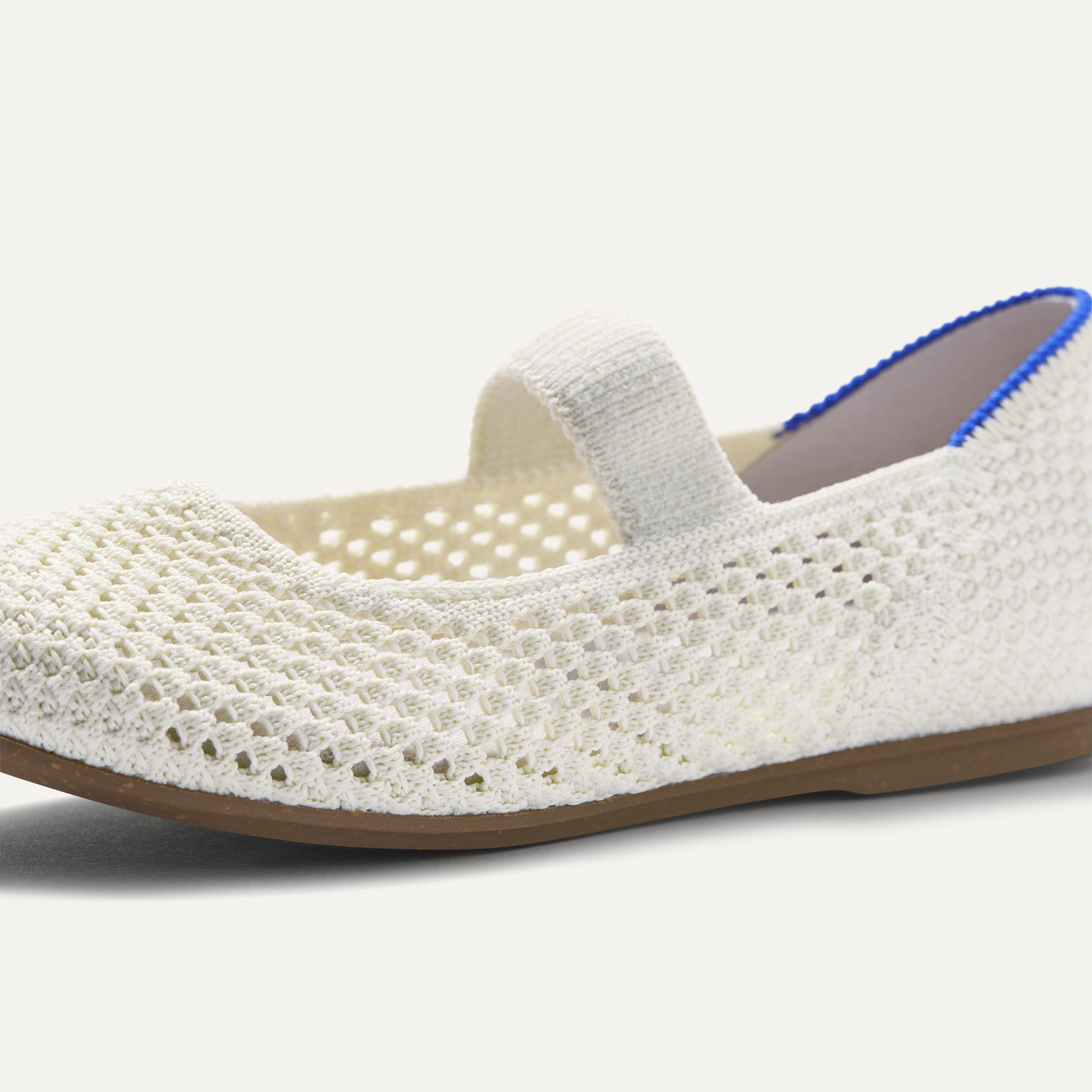 Rothy's The Kids Mary Jane ballerine White Open-Knit