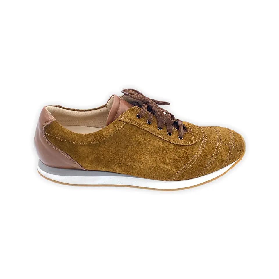 Sandro Barbera Rafa sneaker uomo pelle scamosciata cuoio