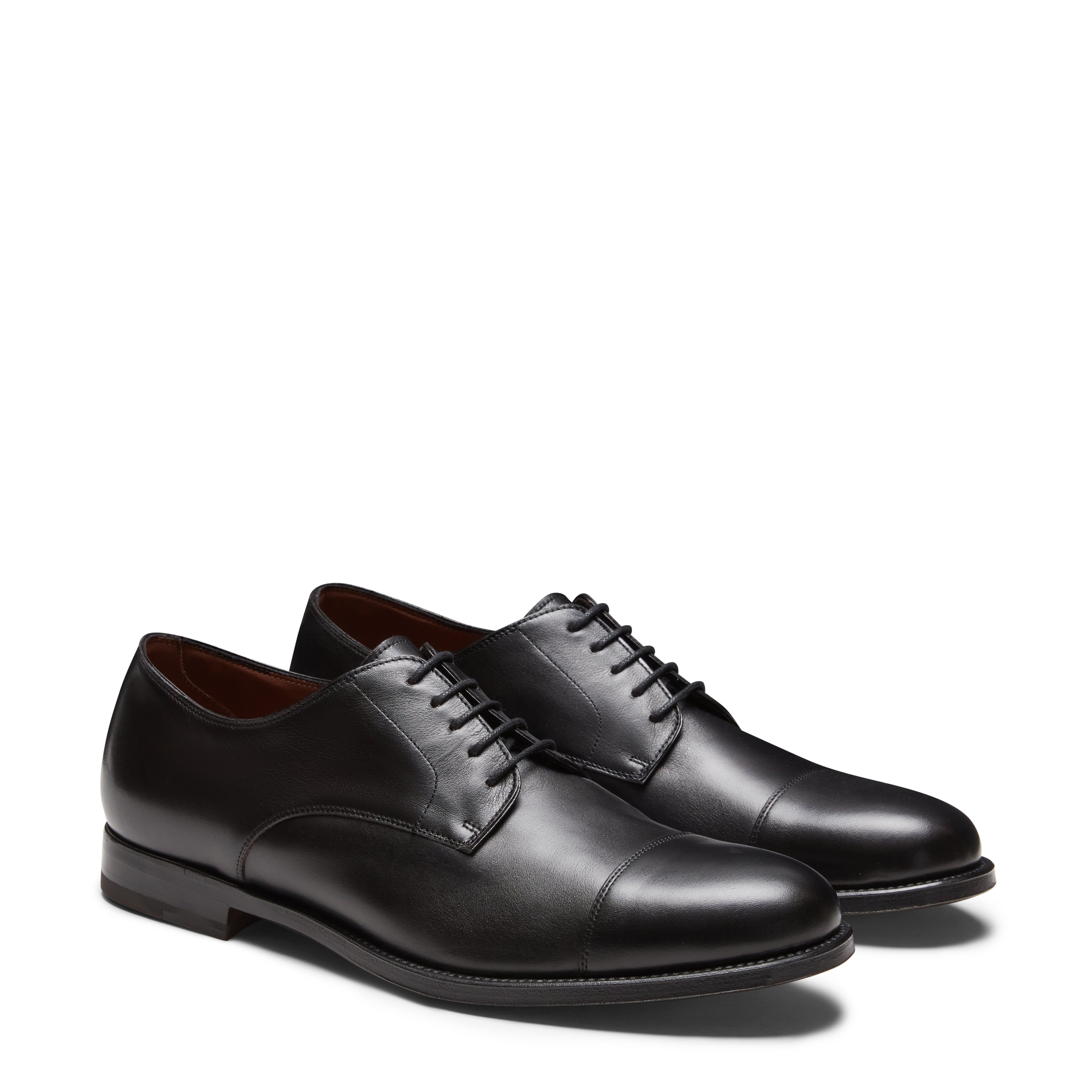 F.lli Rossetti Shoes Man 15192 Derby Nero Pelle Liscia