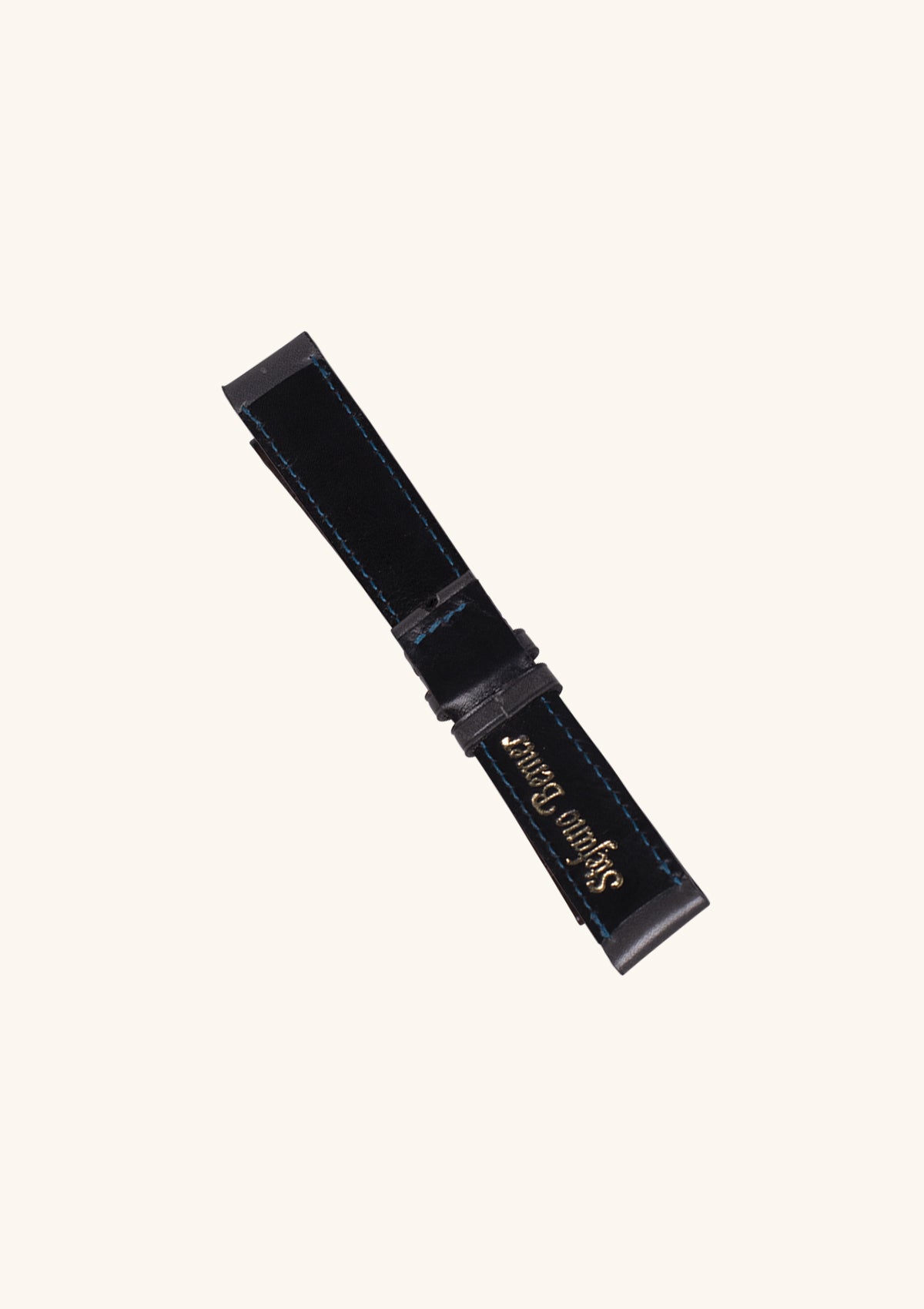 Stefano Bemer Watch Straps cinturino pelle grigia turchese