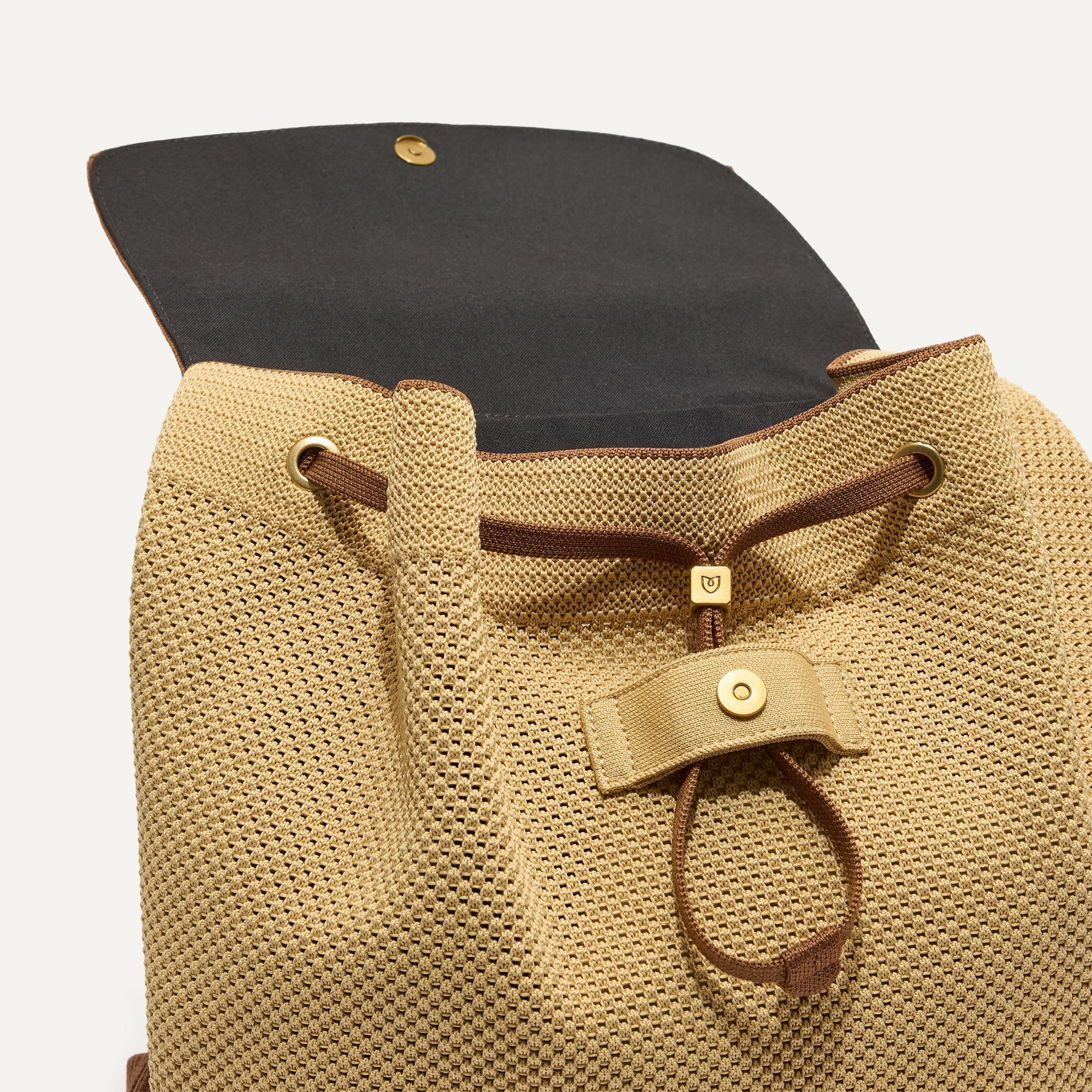 Rothy's The Cinch Backpack zaino Brown Butter traforato