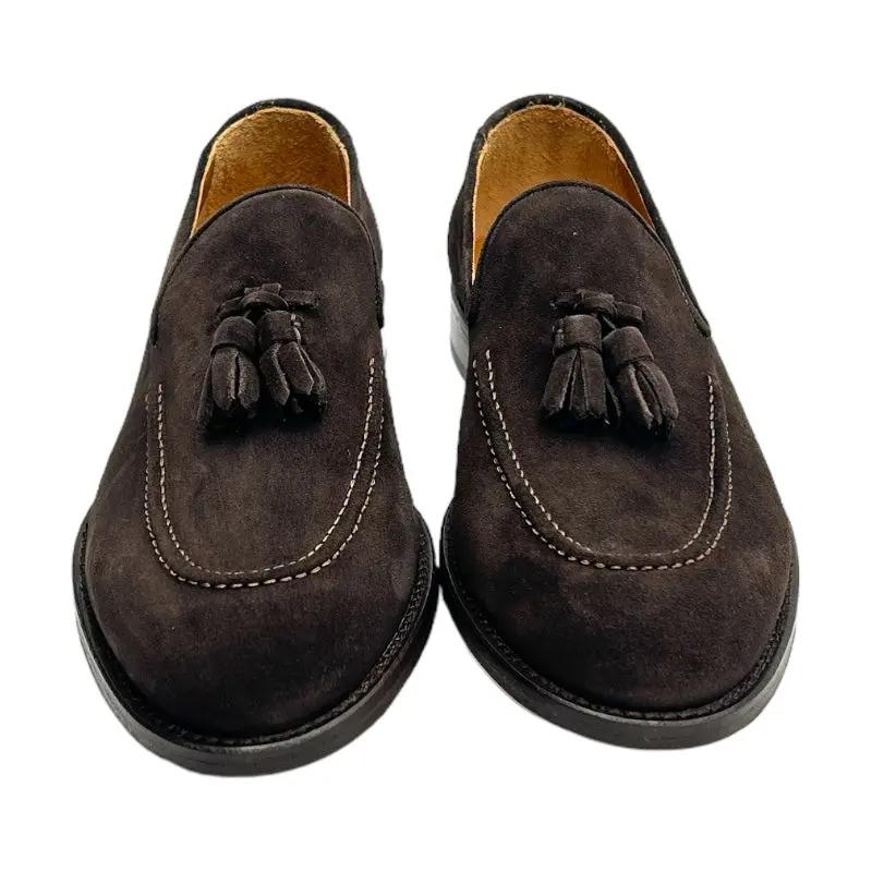 Sandro Barbera 4208 Mocassini Uomo Moka Camoscio