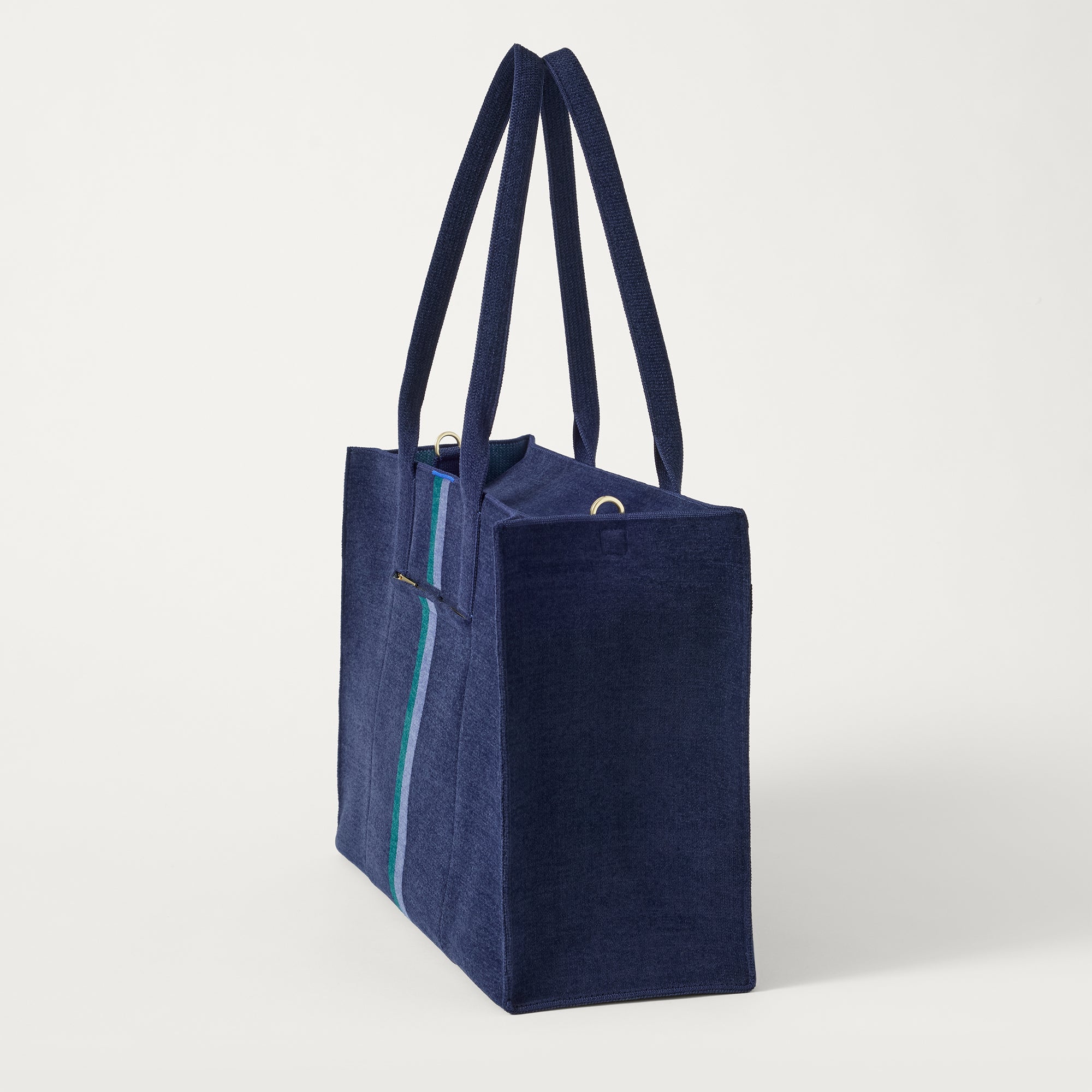 Rothy's Classic Tote tote bag ReVelvet Peacock blu verde