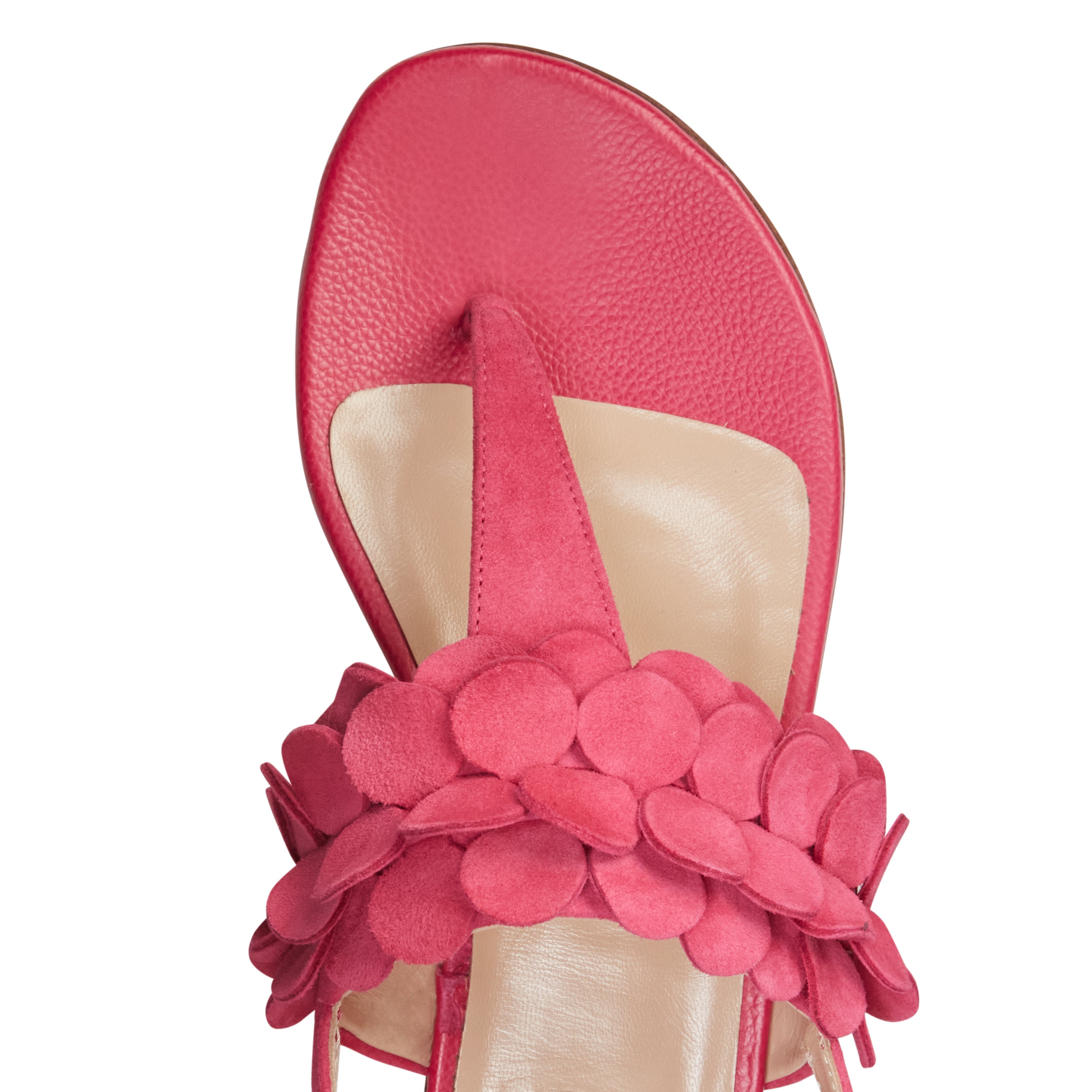 F.lli Rossetti sandalo donna fucsia camoscio flat infradito