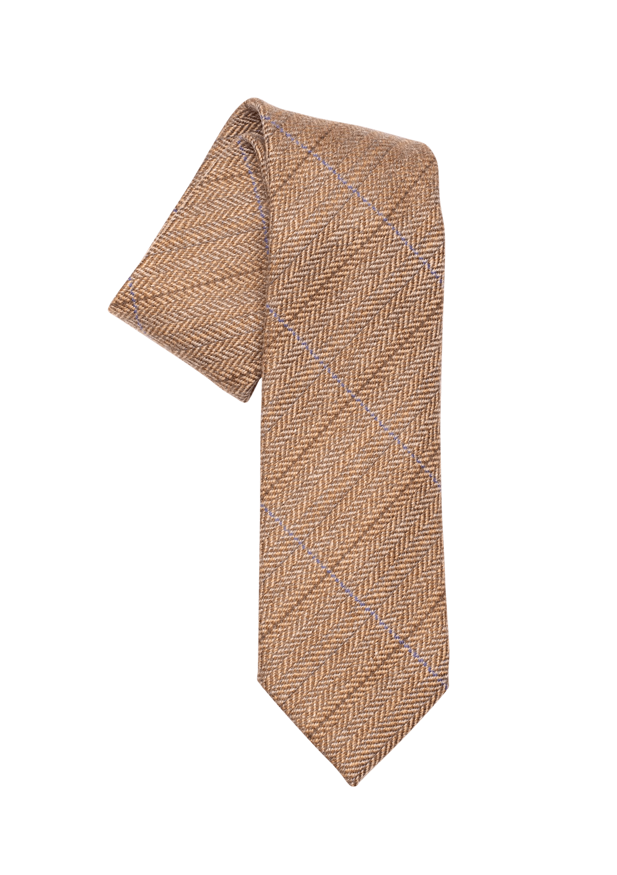 Stefano Bemer Ties Pattern 07 cravatta lana marrone