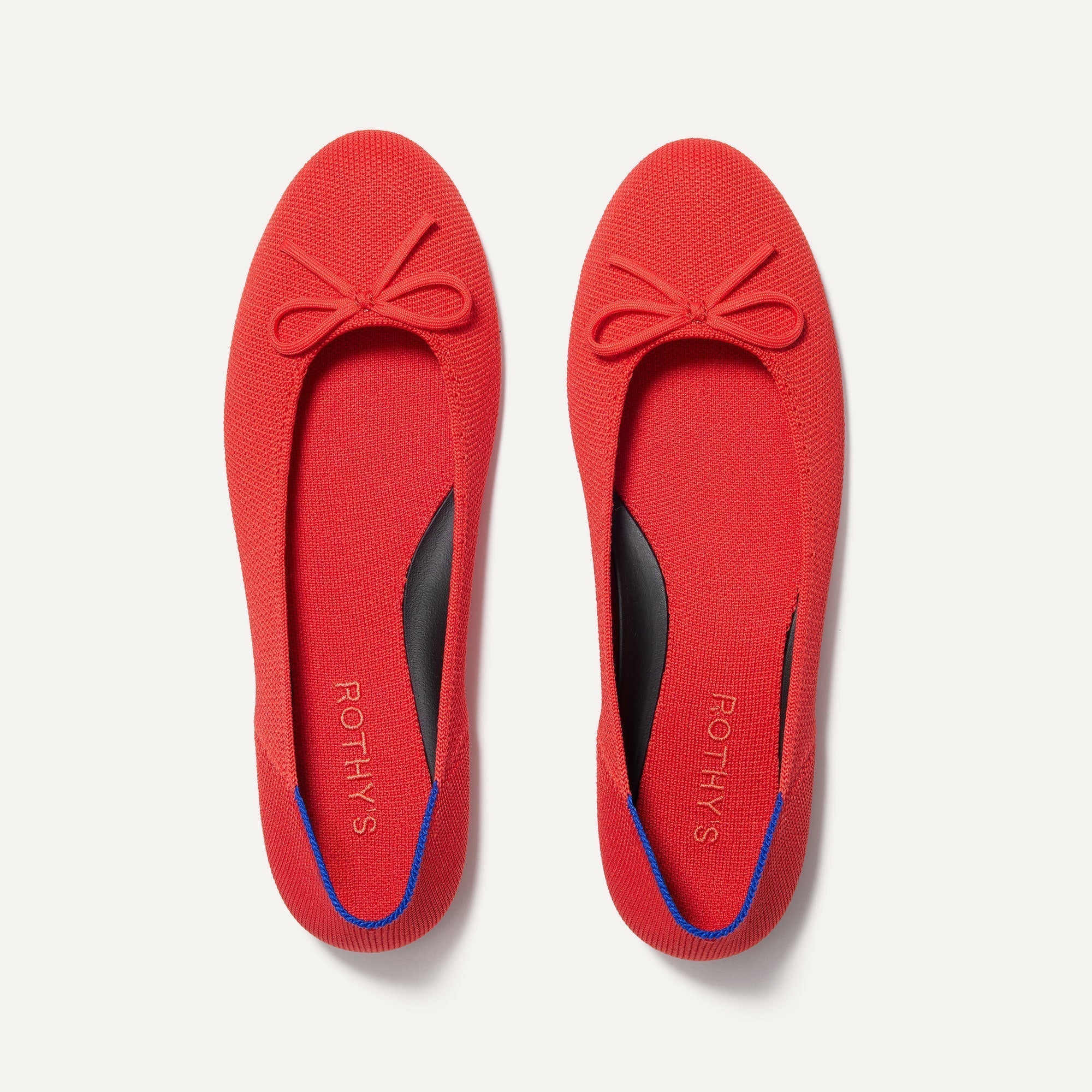 Rothy's The Ballet Flat ballerine Glamour Red punta tonda