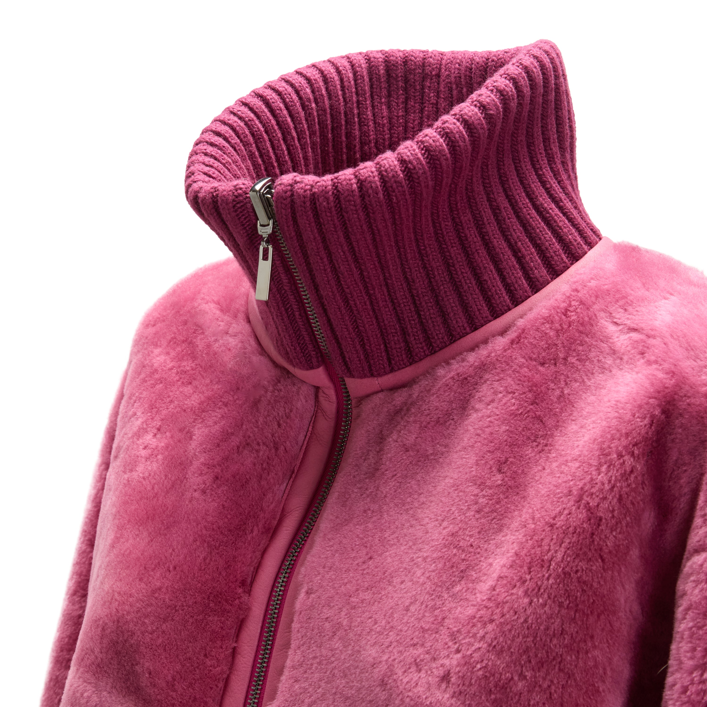 F.lli Rossetti 98416 Cappotto Donna Rosa Antico Shearling Reversibile