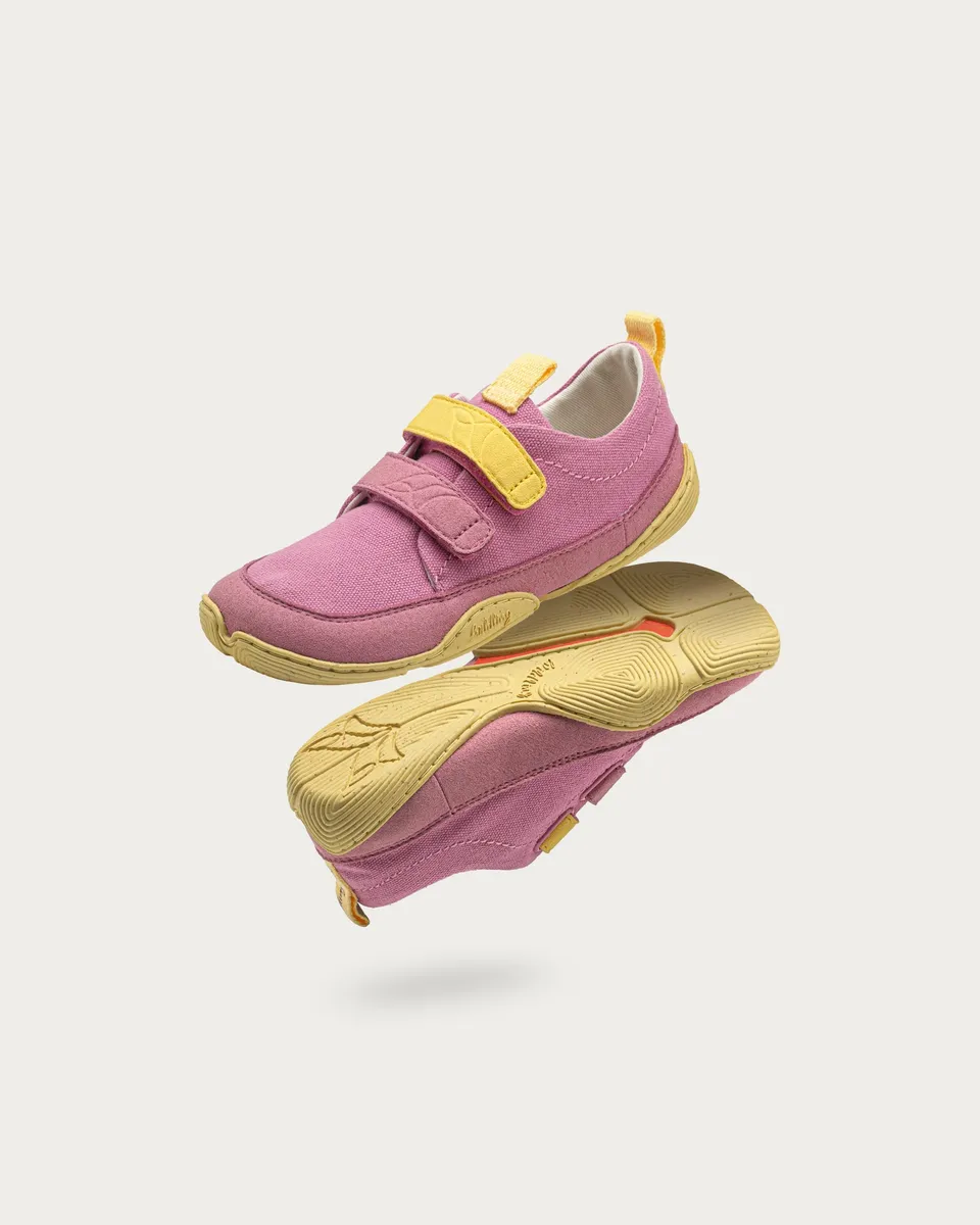 Wildling Shoes Cotinga rosé sandali bimba cotone velcro