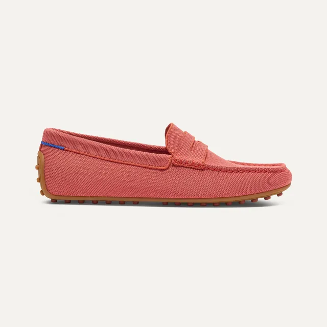 Rothy's The Men's Driver mocassini uomo Cayenne rosso knit
