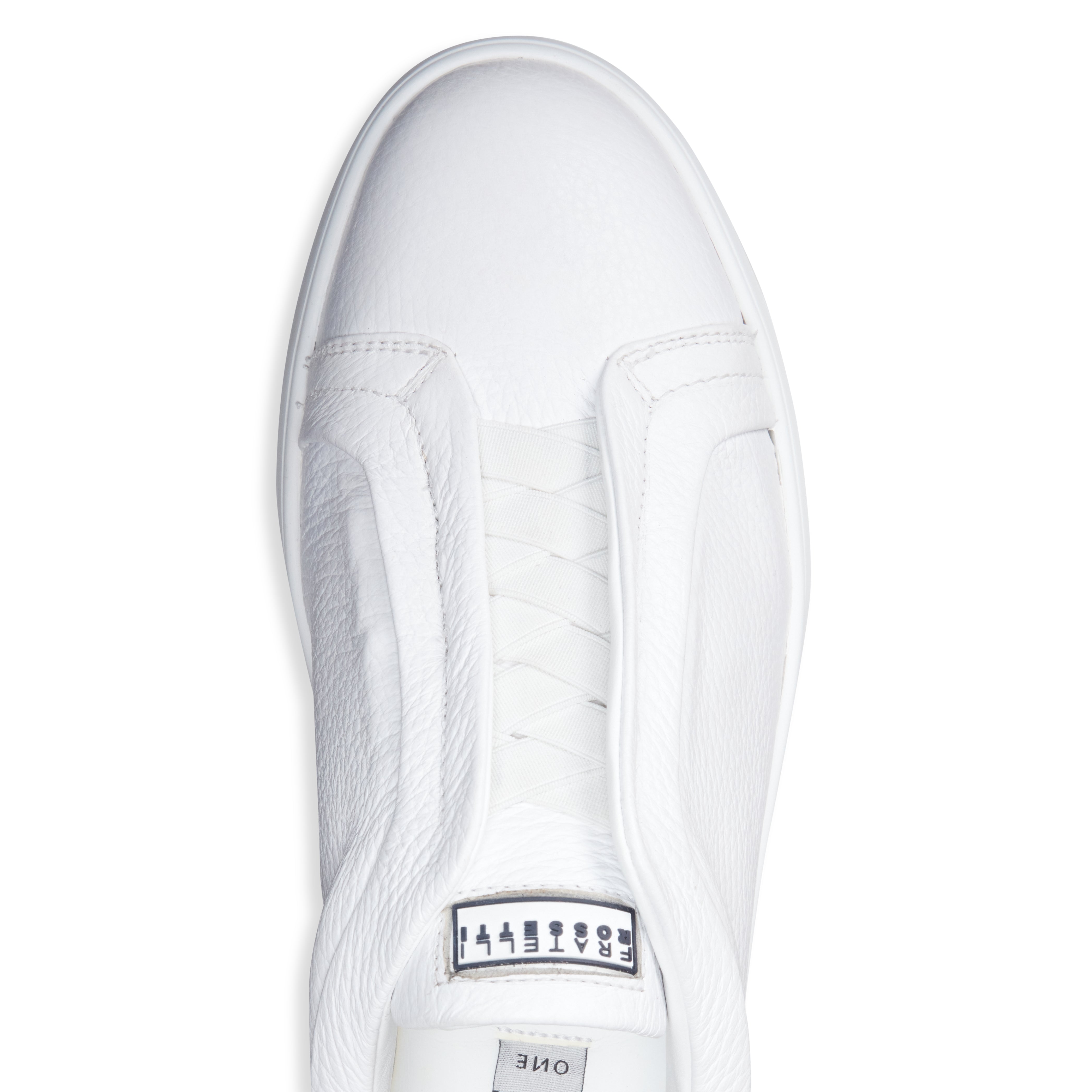 F.lli Rossetti 47115 Sneaker Uomo Bianco Pelle Elastici