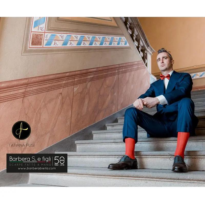 Sandro Barbera 981 oxford brogue paris multicolor tinta mano