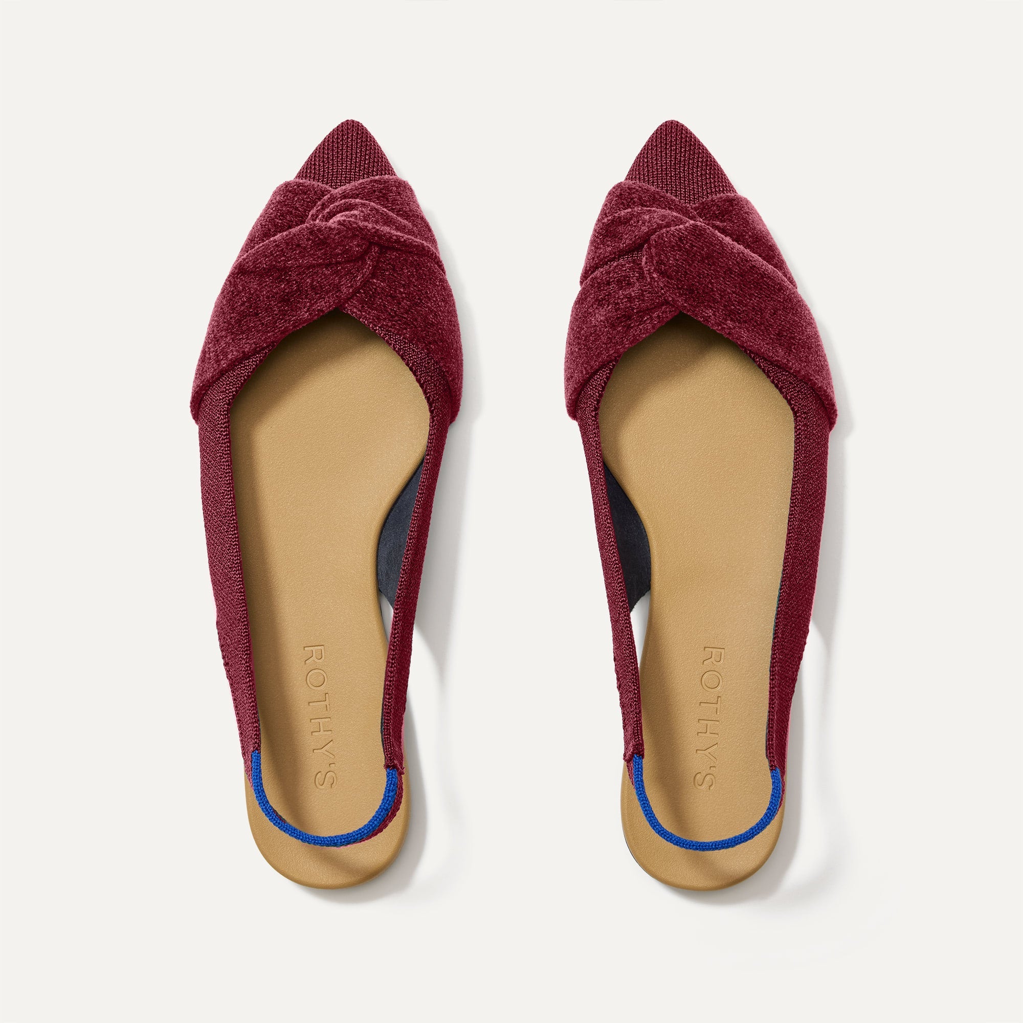 Rothy's The Twist Point Slingback ballerine nero