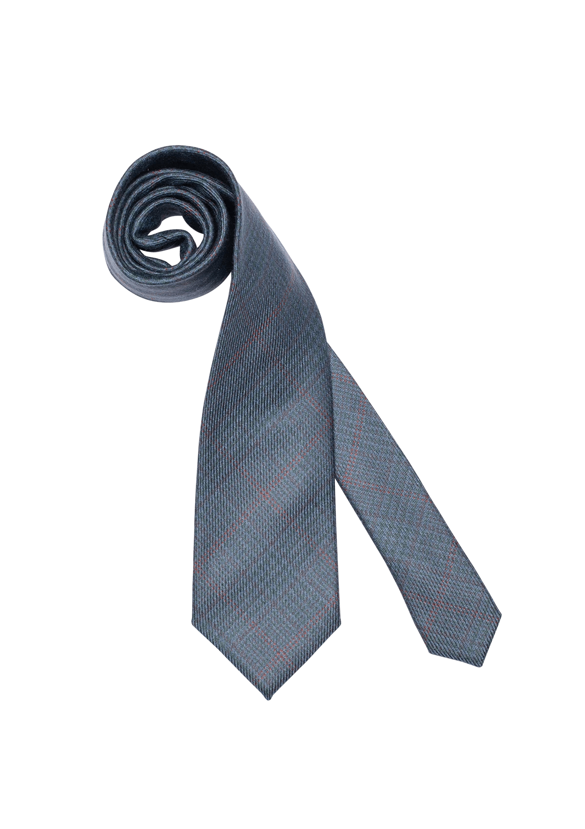 Stefano Bemer Ties Pattern 04 cravatta lana azzurra 8 cm