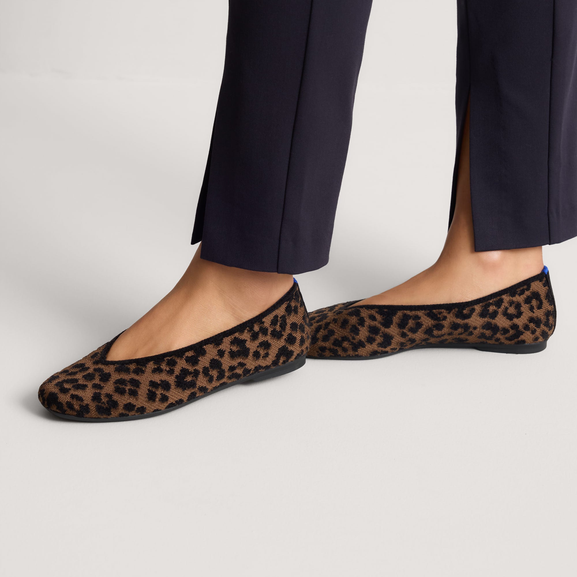 Rothy's The Max Square Ballerina ballerine spotted cat maculate