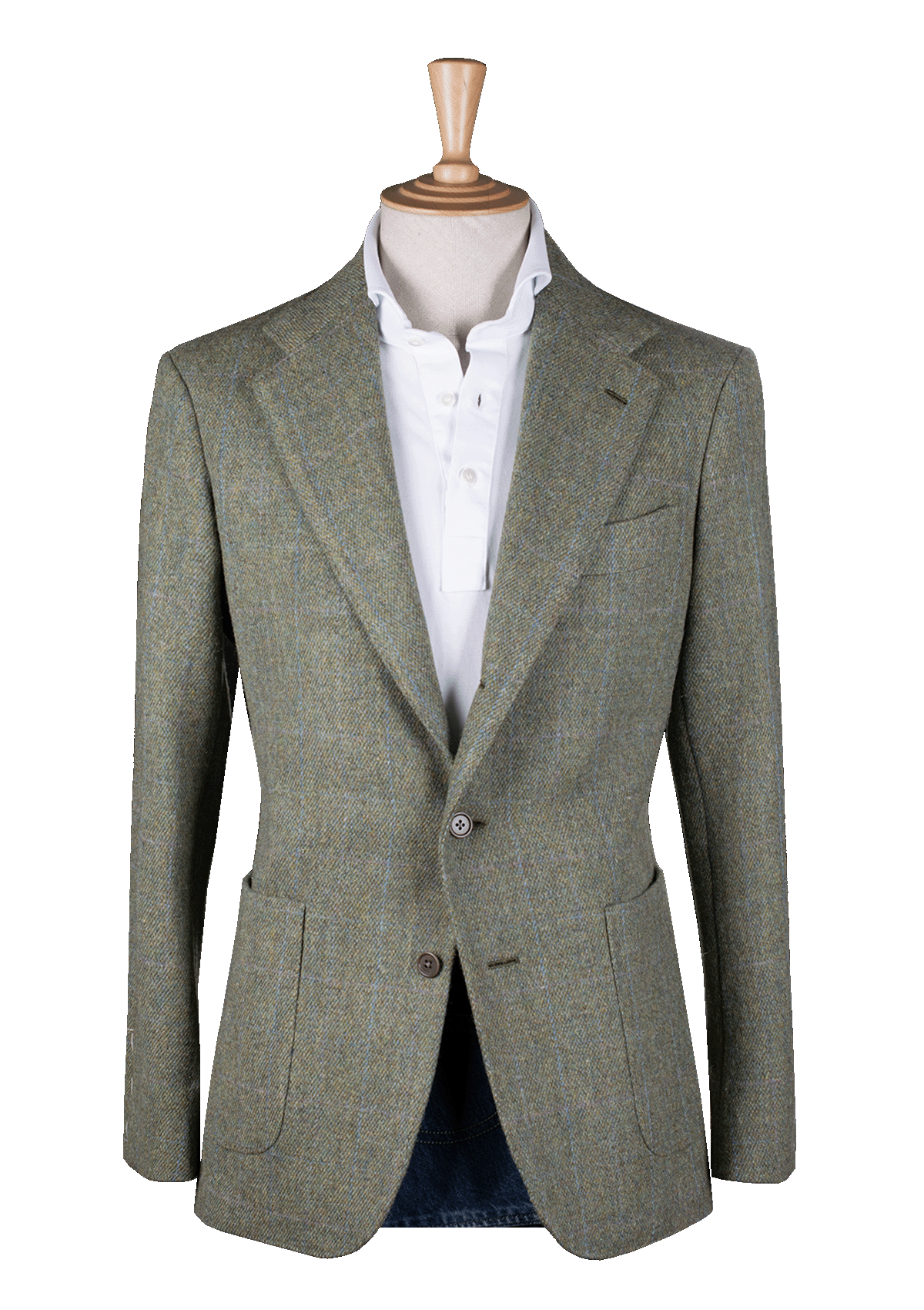 Stefano Bemer Blazers SV2113 giacca verde lana Shetland