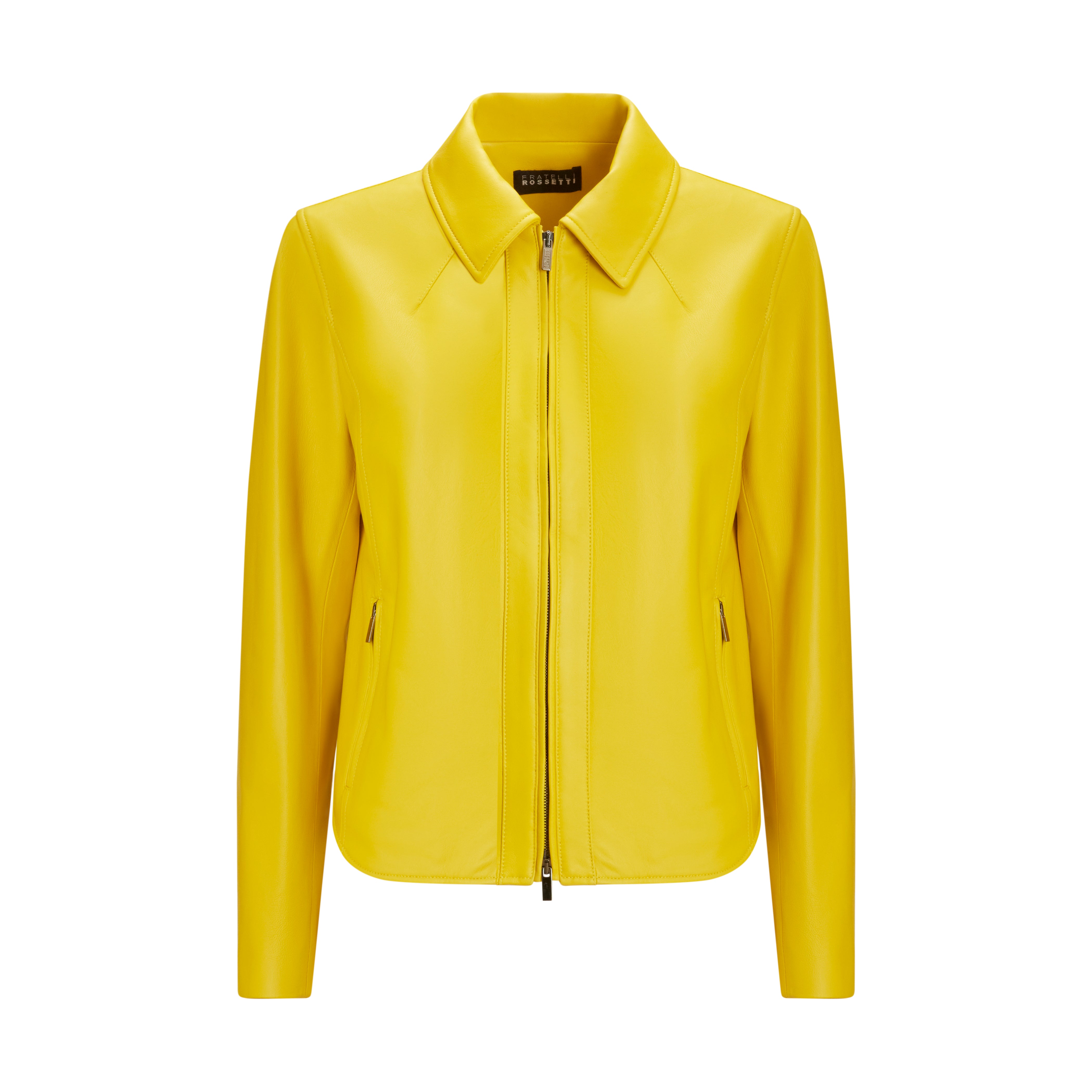 F.lli Rossetti Giacca Pelle Donna Sole Nappa Gialla