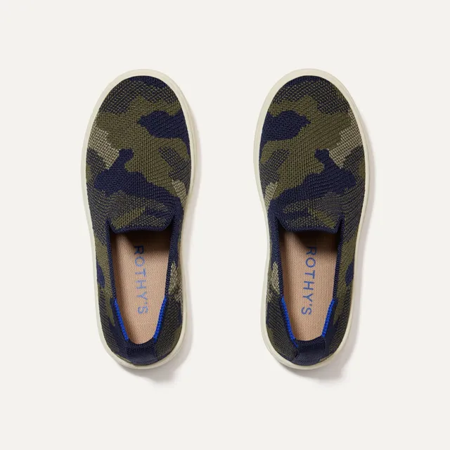 Rothy's The Kids Sneaker scarpe bimbo Spruce Camo verde