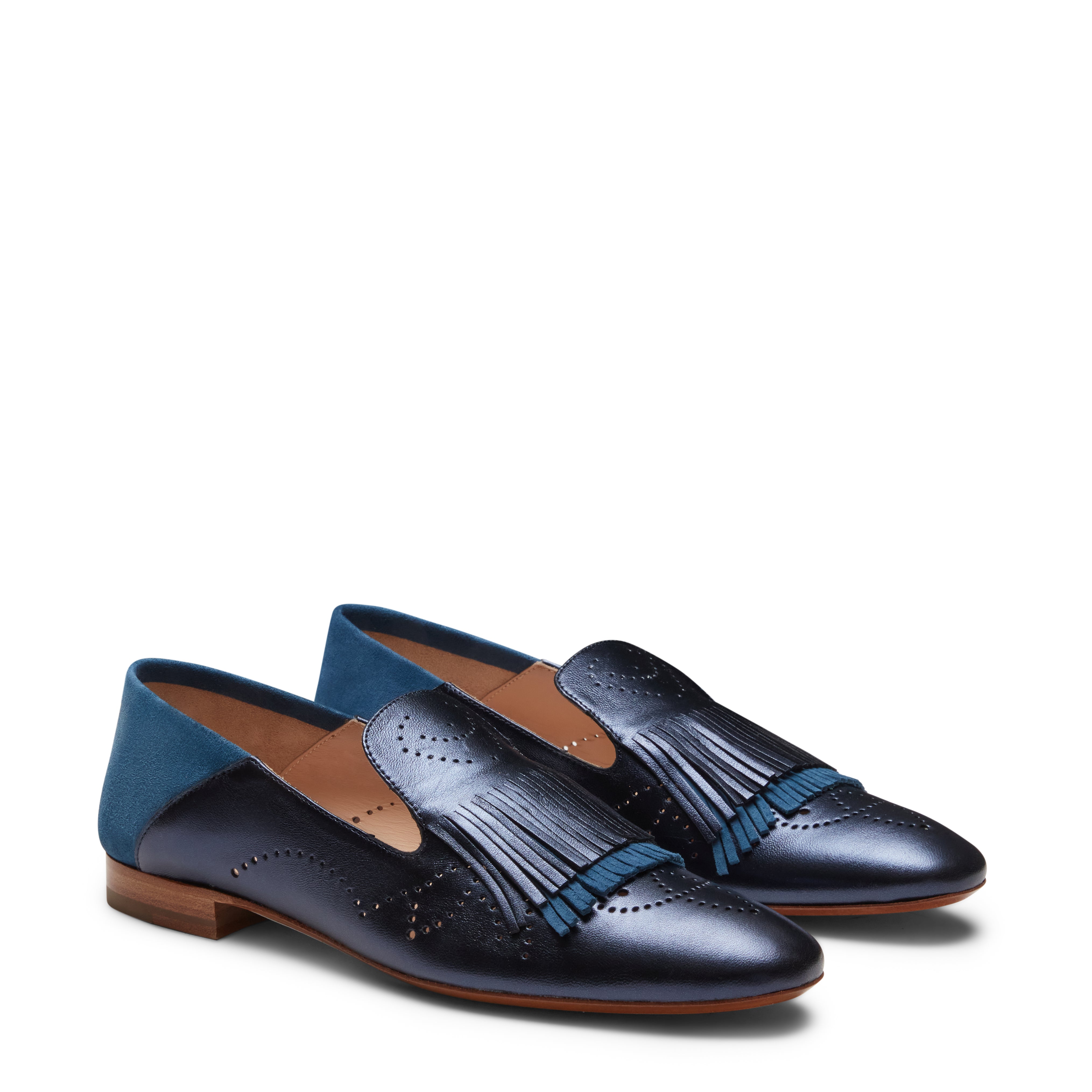 F.lli Rossetti Hobo 65345 Slipper Blumetalli in Pelle