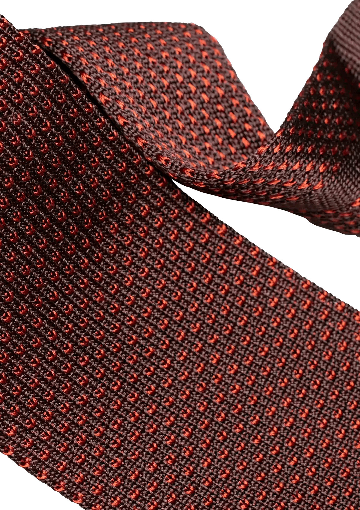 Stefano Bemer Ties P07 cravatta seta marrone ruggine 8 cm