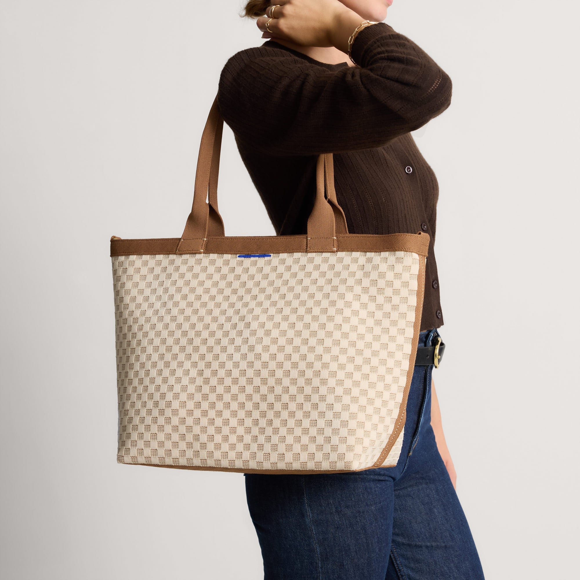 Rothy's Tote Bags The Lightweight Zip Tote borsa Vanilla Wafer