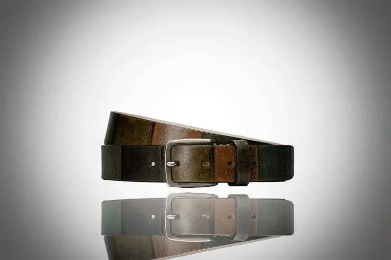 Sandro Barbera New Biella cintura vitello tricolor 3,5 cm