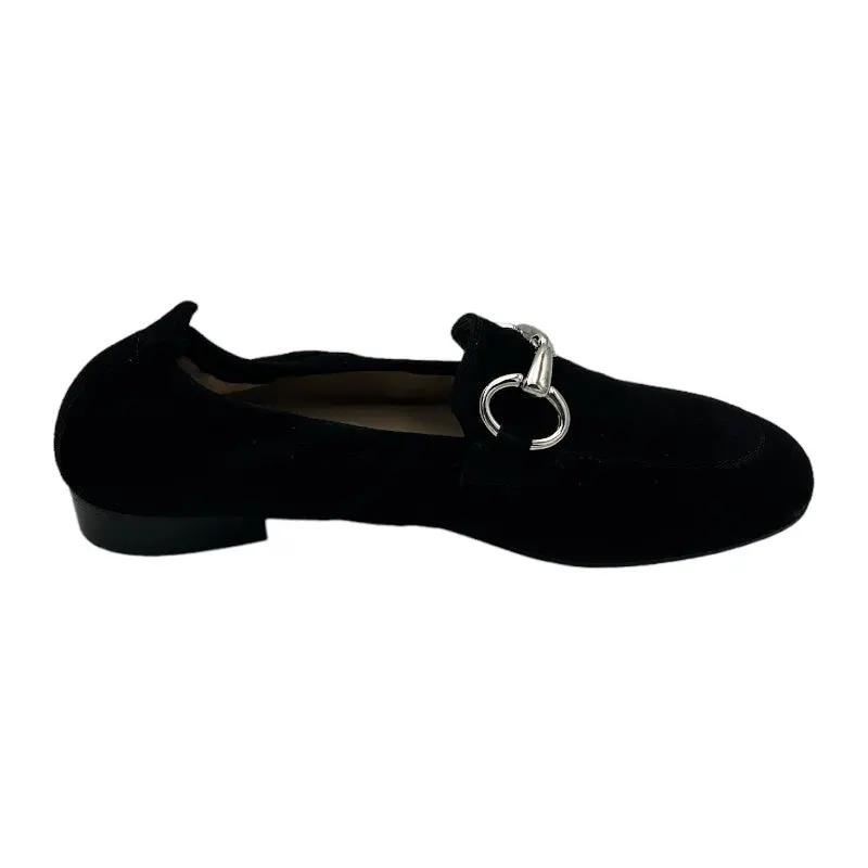 Sandro Barbera 4003 mocassini donna nero camoscio morsetto