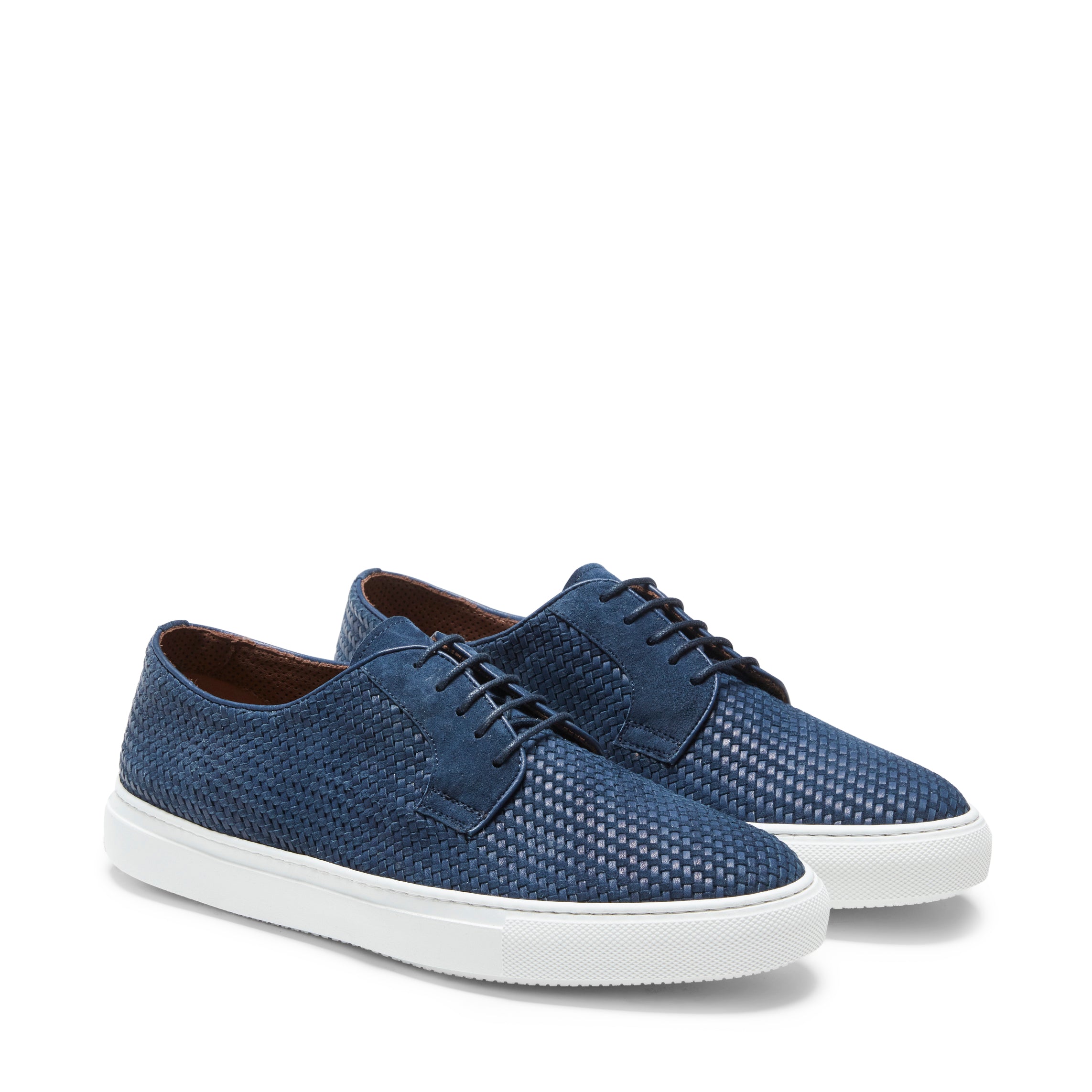 F.lli Rossetti Sneaker 46727 Suede Oltremare Uomo Intrecciata