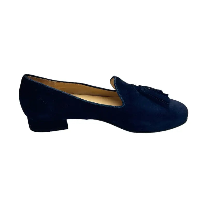 Sandro Barbera AC24 mocassino donna blu pelle tacco 20