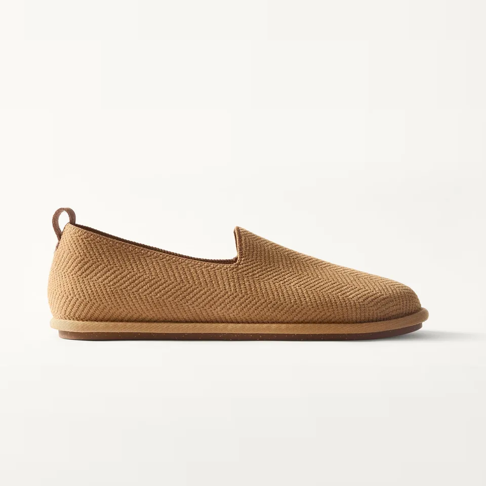 Rothy's The Men's Cruiser Loafer mocassini Pecan Herringbone spigato