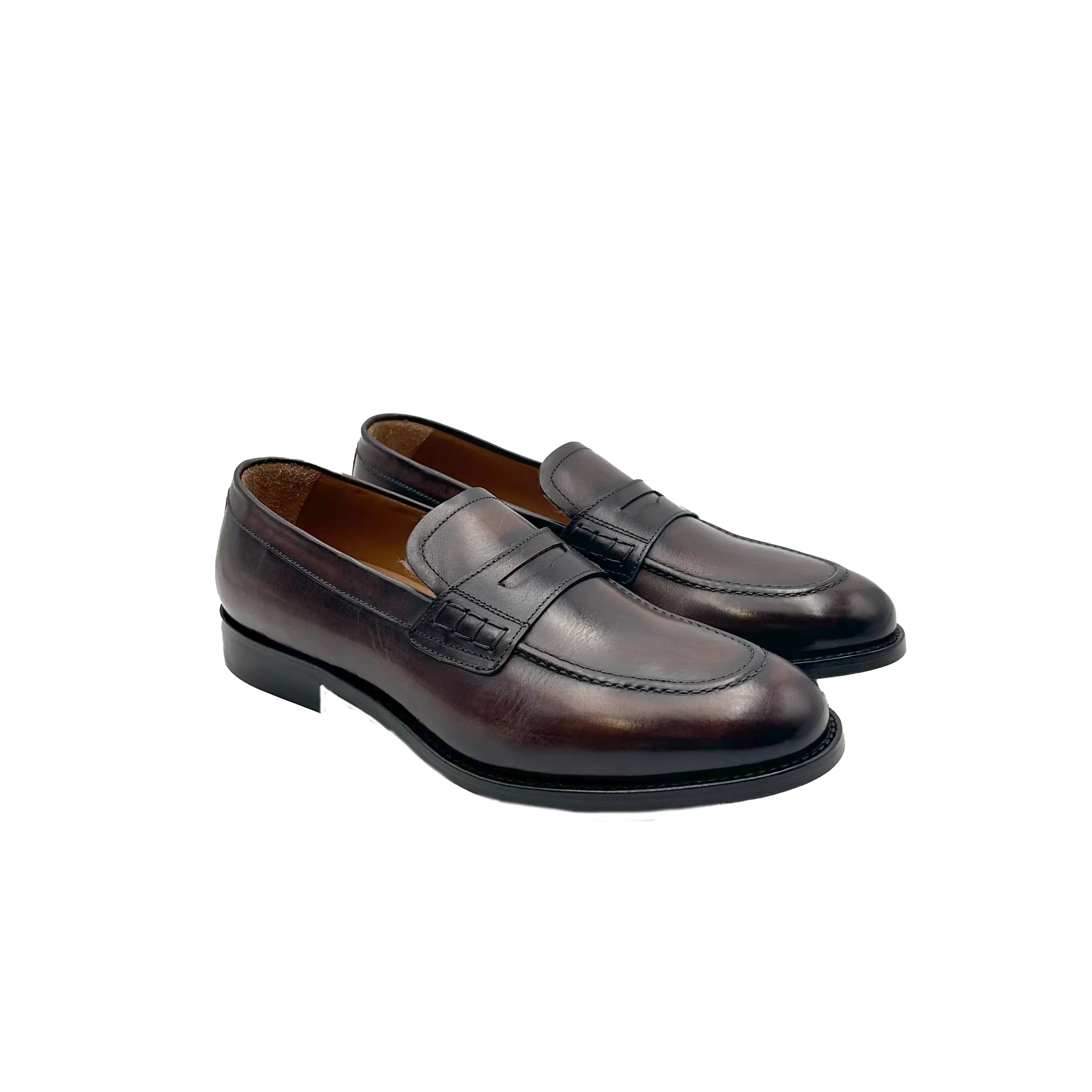 Sandro Barbera 4410 loafer uomo testa moro vitello