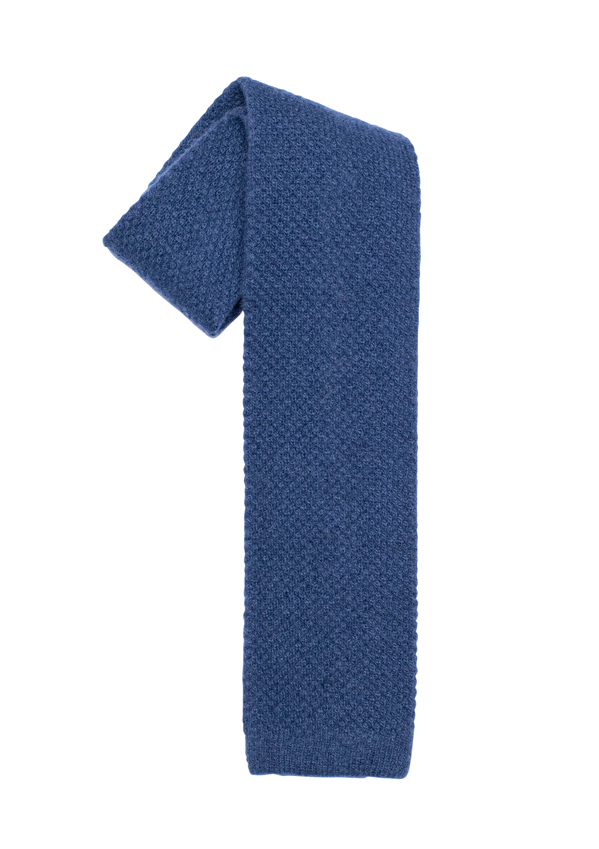 Stefano Bemer Ties cravatta lana blu 8 cm maglia