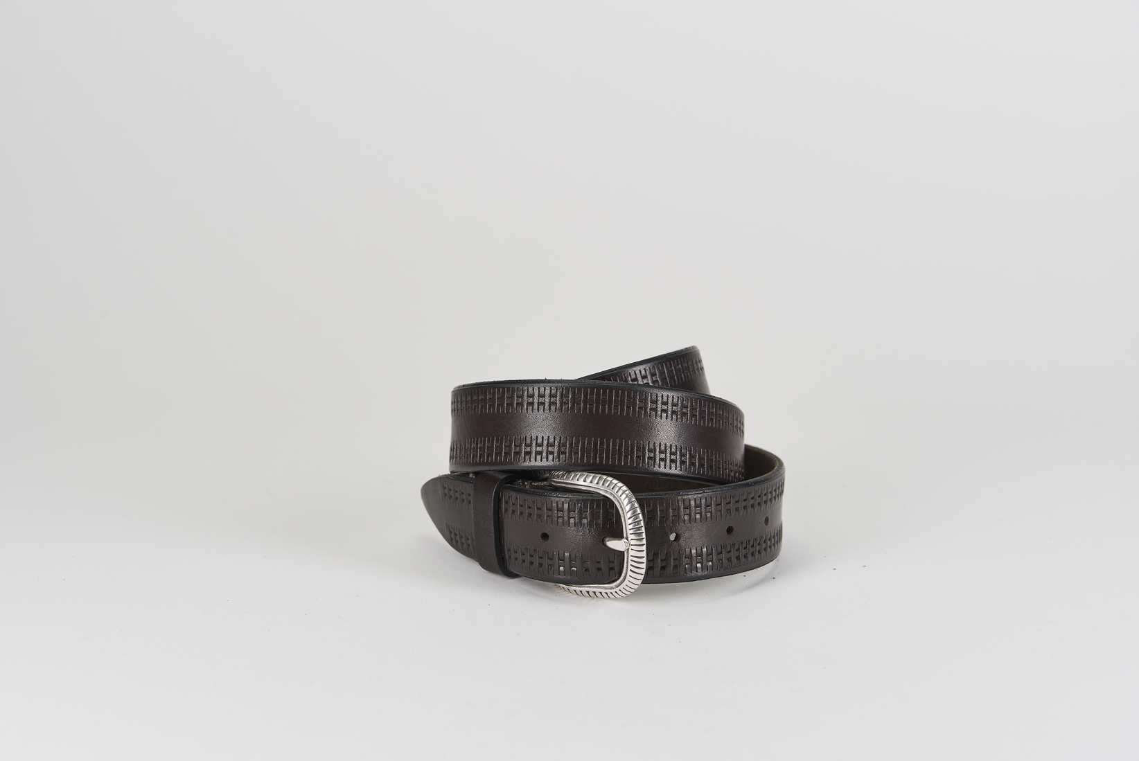 Sandro Barbera 010 35 cintura cuoio moro 4 cm
