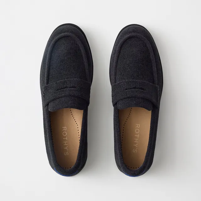 Rothy's The Penny Loafer mocassini donna ReVelvet Black nero