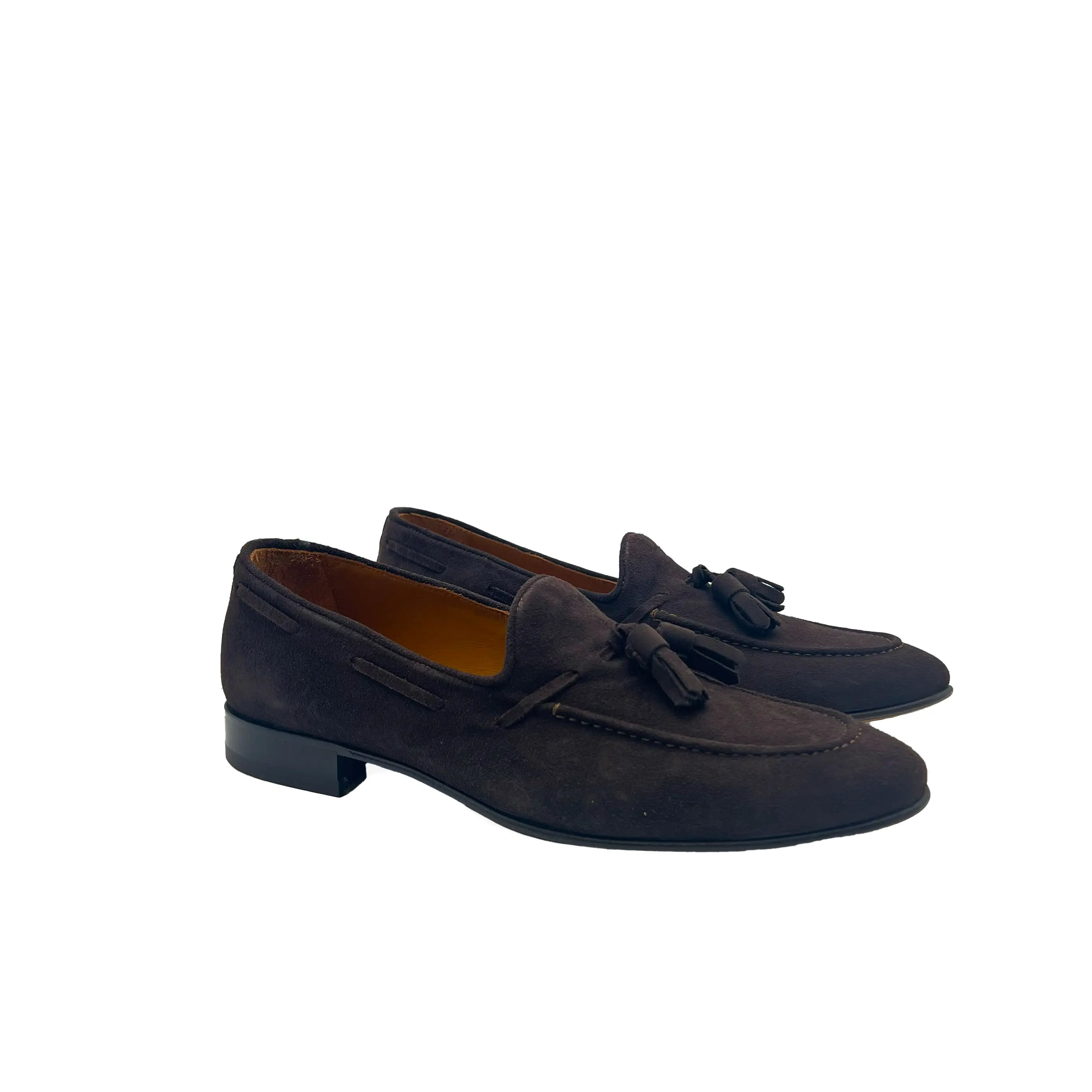 Sandro Barbera Mocassini 45218 tassel loafer uomo moka camoscio