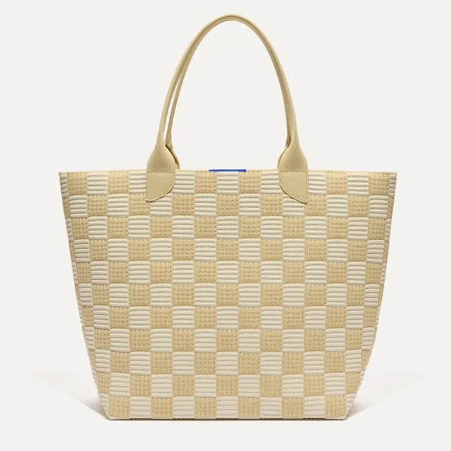 Rothy's The Lightweight Tote borsa tote Checker Sand beige
