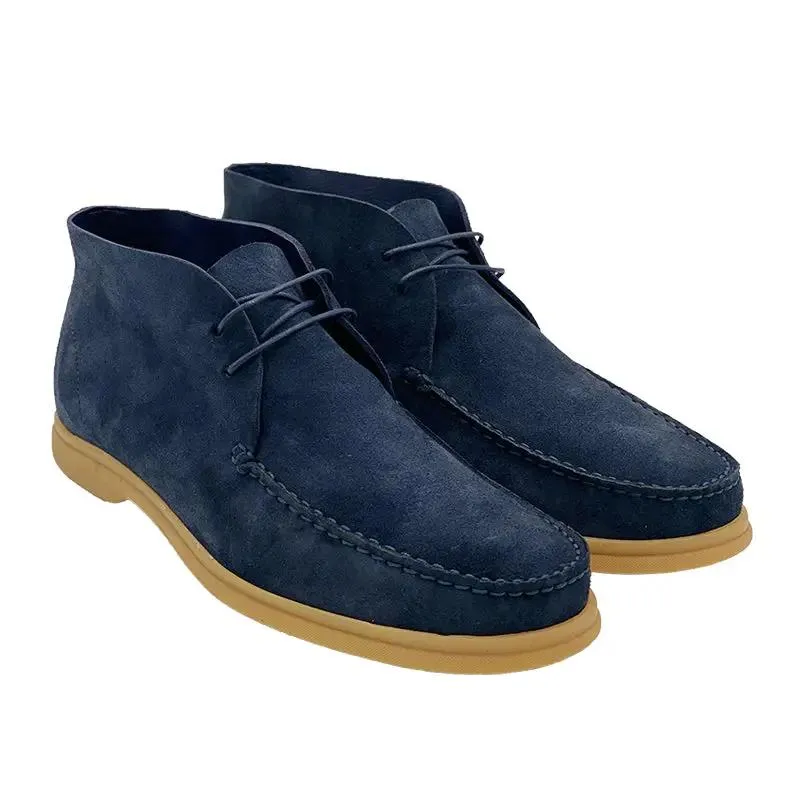 Sandro Barbera Cobo Polacchino Uomo Blu EU 46 in Pelle