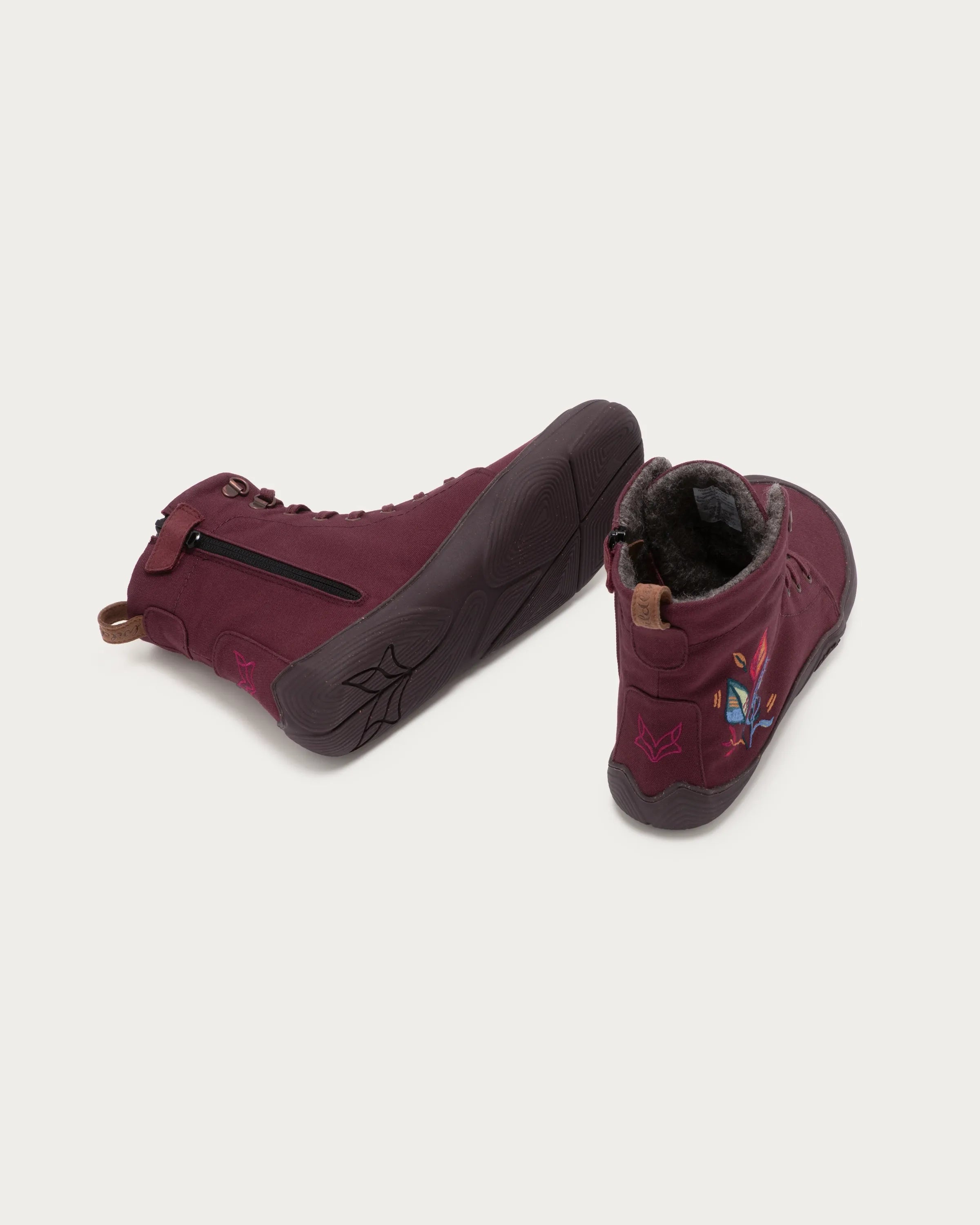 Wildling Shoes Haldy Burgunder stivali alti bordeaux lana