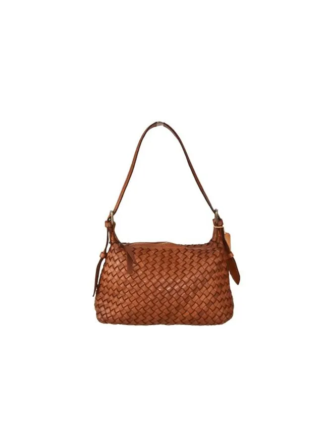 Sandro Barbera Borse BAJN48853 borsa a spalla cuoio intrecciata