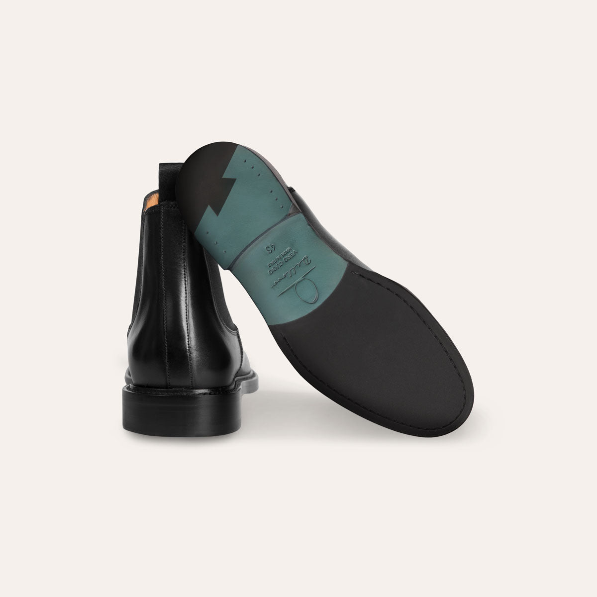 Dellovo Leonetti Chelsea Boot Uomo Vitello Nero