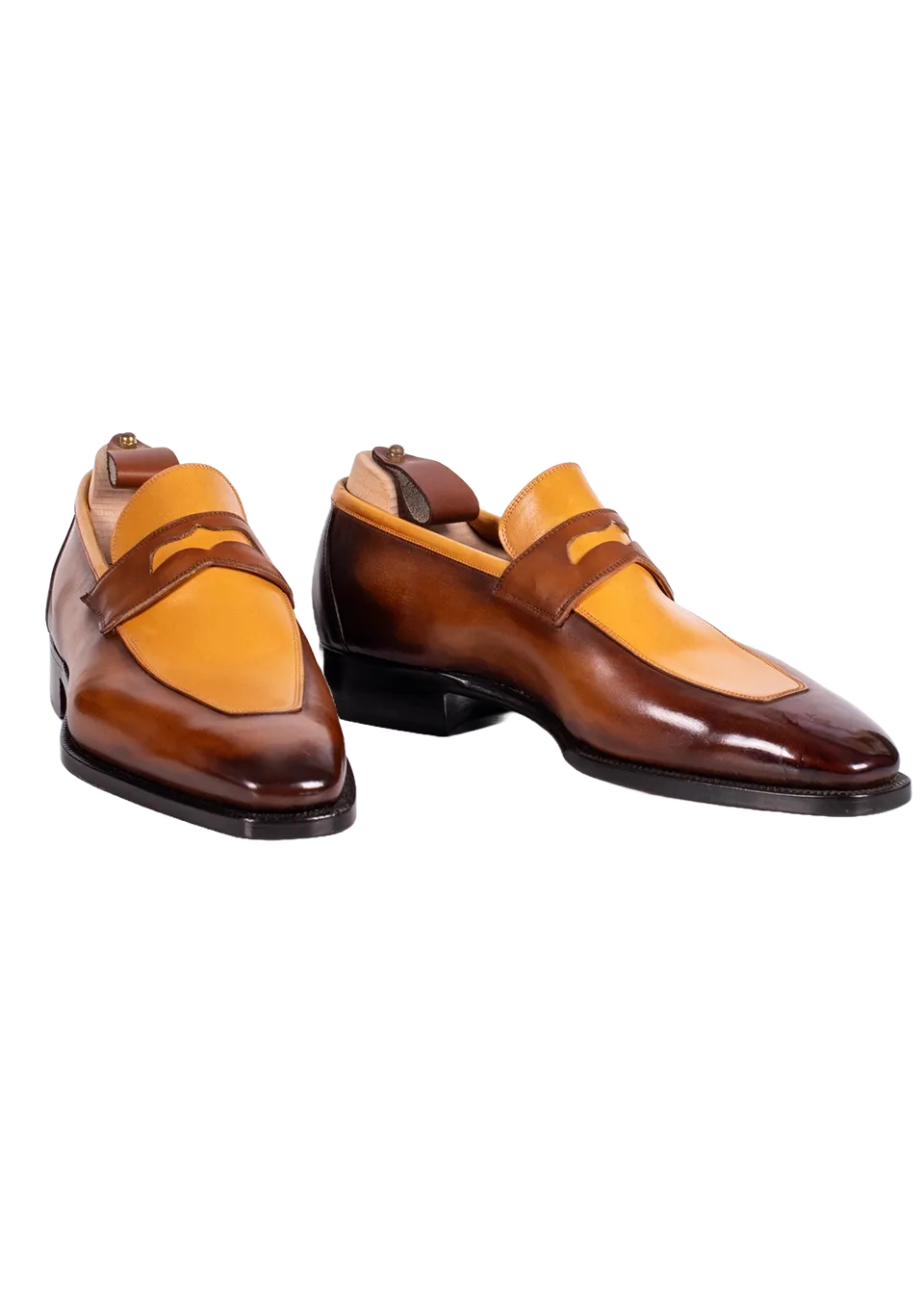 Stefano Bemer Loafers C1396 mocassini penny tan pelle