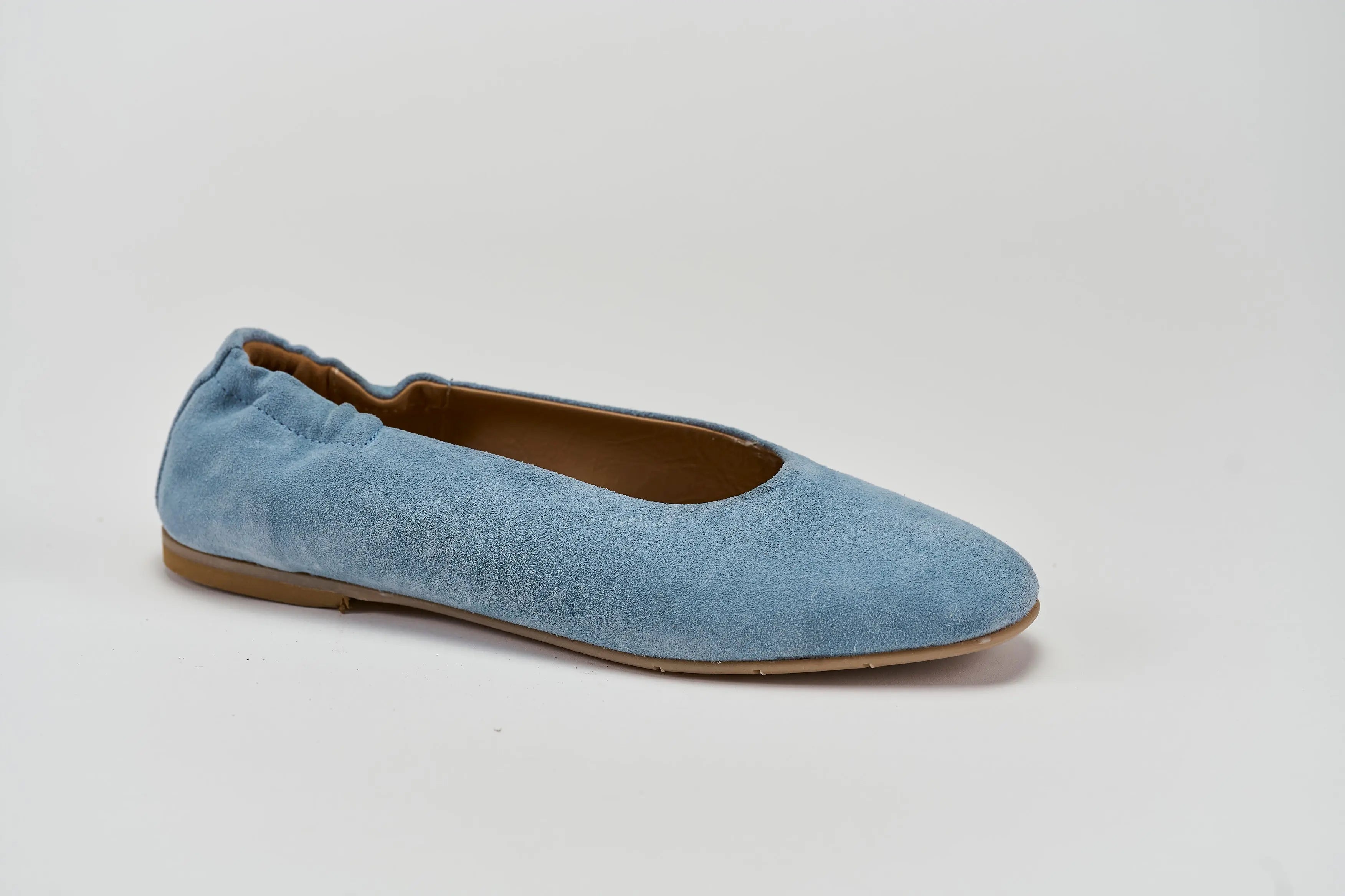 Sandro Barbera Brunella ballerina donna scamosciato jeans