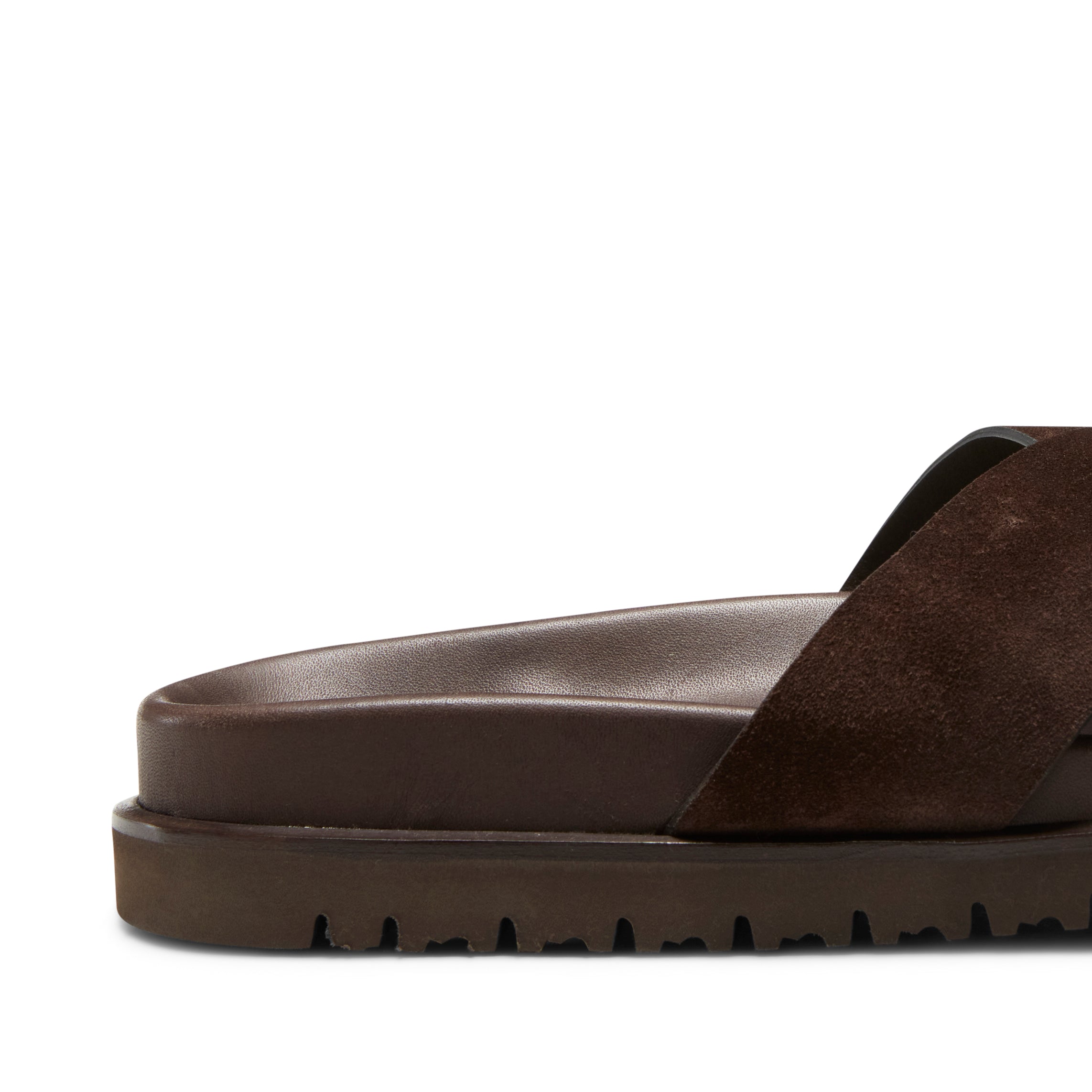 F.lli Rossetti One 47141 sandalo marrone suede slide