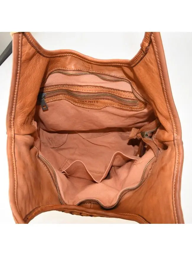 Sandro Barbera Borse BAVM47852 borsa pelle intrecciata cuoio