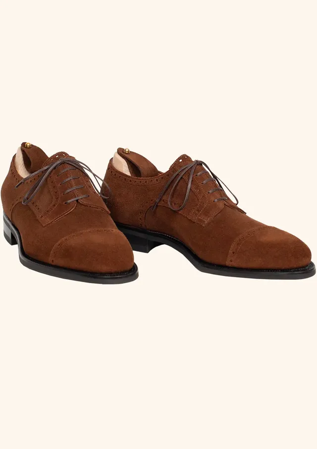 Stefano Bemer Derbies C5405 scarpe derby camoscio polo brown