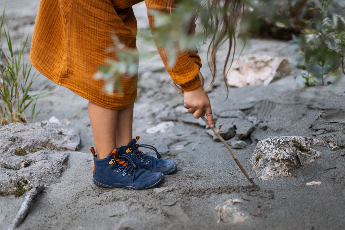 Wildling Shoes Tejo blue scarpe alte bimbo blu idrorepellenti